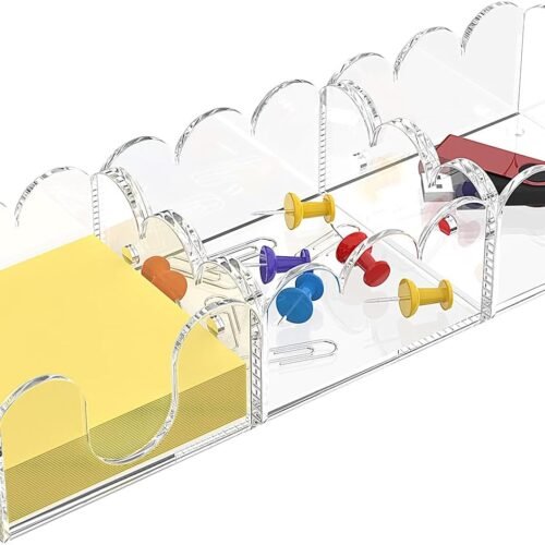 Three-in-One Acrylic Sticky Note Dispenser with Base